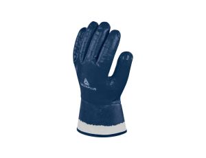 Rękawice z nitrylu na wkładzie z dżerseju powlekane w całości mankiet z drelichu kolor niebieski rozmiar 11 MAIN NI17511