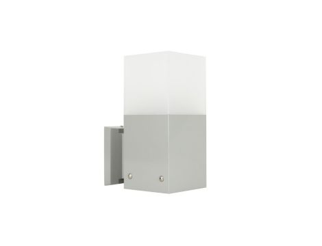 Kinkiet zewnętrzny Cube Max CB-MAX K AL, E27 max 20W, kolor srebrny, 0438621