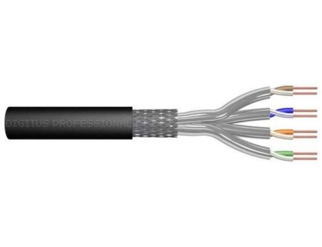 Kabel teleinformatyczny S/FTP kat.7 PE zewnętrzny suchy czarny Fca DK-1741-V-1-OD /100m/