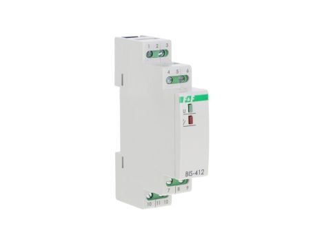 Przekaźnik bistabilny grupowy z pamięcią, na szynę DIN, 24V BIS-412M-24V