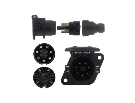 Gniazdo naczepowe do systemu EBS/ABS 7-pin 24V skręcane