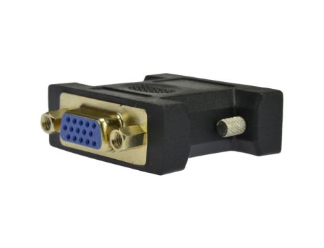 Przejście Adapter DVI / SVGA (wtyk DVI-I 24+5-pin / gniazdo D-Sub 15-pin)