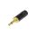 Wtyk Audio AUX mini Jack 3,5mm Mono na kabel do 4,5mm pozłacany czarny NYS226BG