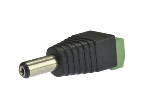 Wtyk zasilający DC 2,1/5,5 mm z szybkozłączem złącze proste skręcane na kabel prądu stałego 20szt