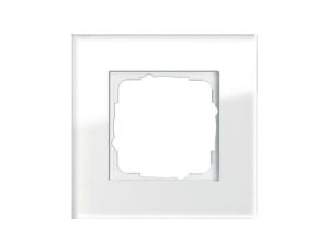 Gira Ramka pojedyncza Gira Esprit Szkło białe