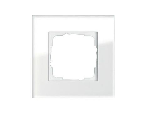 Gira Ramka pojedyncza Gira Esprit Szkło białe