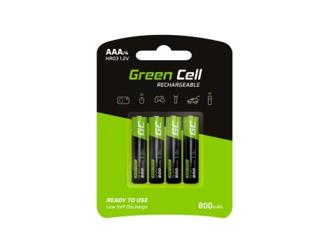 Akumulator Ni-MH R03 AAA 800mAh 1,2V GREEN CELL /8 sztuk/