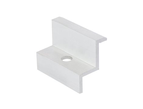 Klamra montażowa PV końcowa 50mm grubość ramy 40mm srebrna