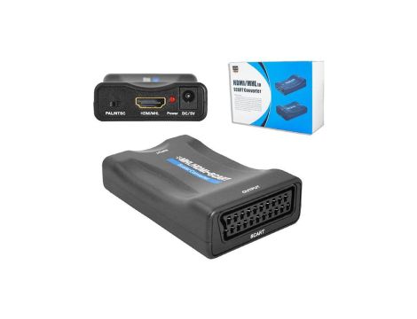 Konwerter audio-video HDMI - SCART / EURO 1080p