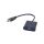 Adapter HDMI - SVGA (D-Sub 15-pin) Full HD (wtyk / gniazdo) czarny 20cm