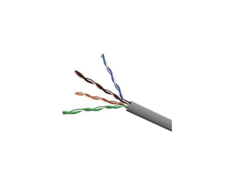 Kabel U/UTP Kategoria 5e, 4 pary, PVC, Szary CAA-00184 /305m/