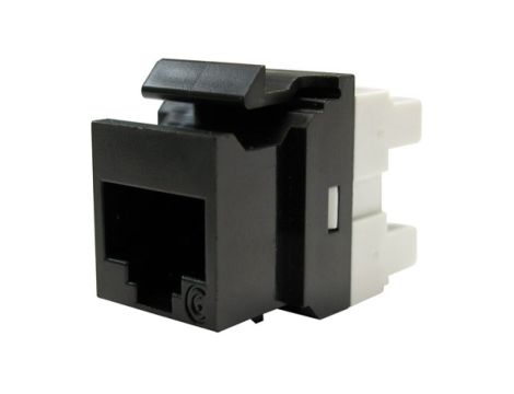 Moduł Keystone 1xRJ45 WE8W, UTP, 568A/B, PowerCat 6, Czarny KSJ-00033-04