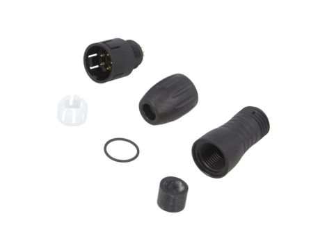 Złącze: okrągłe wtyk 720 męskie PIN: 5 złocony 5A IP67 125V 99 9113 00 05