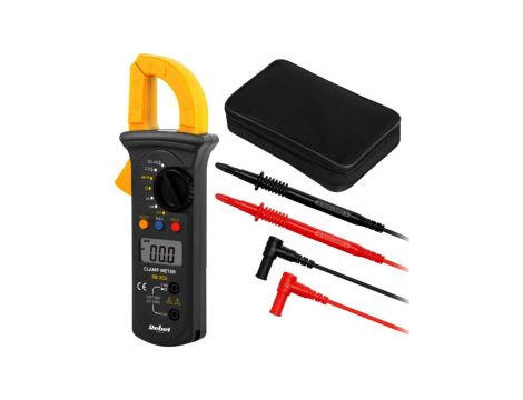 Multimetr cęgowy miernik uniwersalny z wyświetlaczem LCD REBEL RB-202