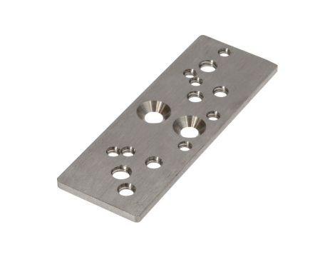 Akcesoria czujnik, płytka adaptacyjna, 3x30x85mm, stal nierdzewna 1.4305, AY000144
