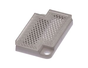 Akcesoria optyczne, odbłyśnik, 4,2x23x14mm, otwór na śrubę, 2xØ2,2mm, IP67, PMMA+PMMA, polaryzacja, AO000083