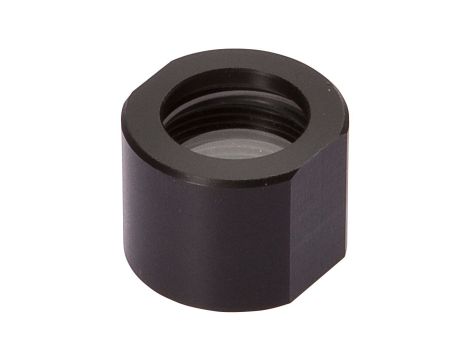 Akcesoria optyczne, osłona ochronna, M18x1, tworzywo sztuczne+szkło, z szybą termoizolacyjną, AO000297