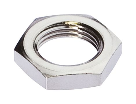 Akcesoria, nakrętka sześciokątna, M12x1, rozmiar klucza 17mm, mosiądz niklowany, AY000025