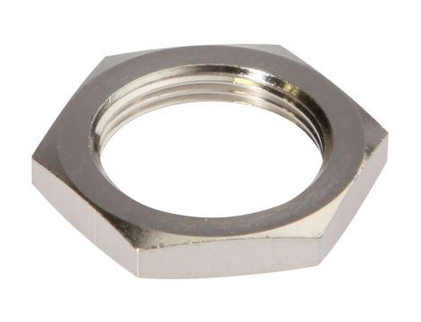 Akcesoria, nakrętka sześciokątna, M18x1, rozmiar klucza 24 mm, mosiądz niklowany, AY000026