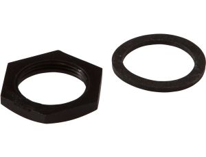 Akcesoria, Nakrętka sześciokątna, M18x1, Rozmiar klucza 24 mm, Plastik, AY000134