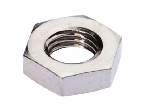 Akcesoria, nakrętka sześciokątna, M8x1, rozmiar klucza 13 mm, mosiądz niklowany, AY000024