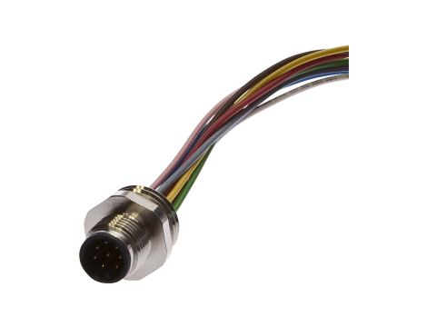 Akcesoria, Wtyczka do zabudowy, kompletna, 30V, M12 8pin, IP67, Złącze śrubowe M16, AV98A922