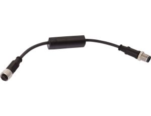 Akcesoria, ultradźwięki, kabel, 0,3 m, M12 żeński (gniazdo) 5-pinowy prosty, M12 męski, AU000013