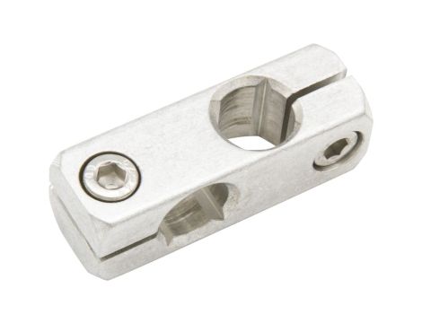 Akcesoria, dwukierunkowy uchwyt zaciskowy, 16x48x16 mm, aluminium, AY000166