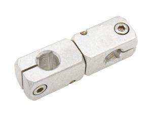 Akcesoria, regulowany dwukierunkowy uchwyt zaciskowy, 20x72x20 mm, aluminium, AY000167