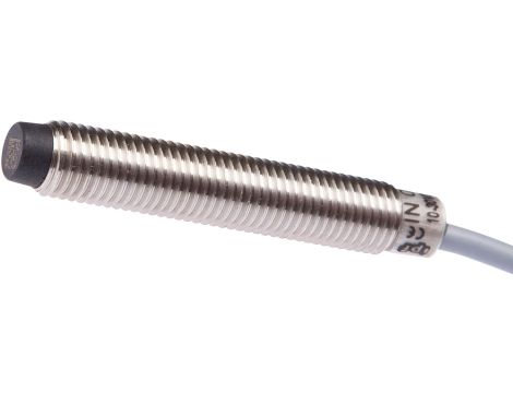 Czujnik indukcyjny, M8x1 dł. 50, Sn: 3, 10-30V DC, PNP NO, Kabel 5m PVC, IP67, V2A, IN080101