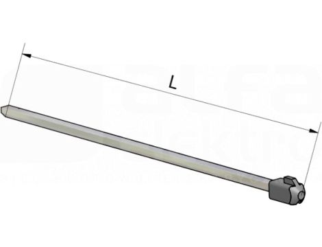 L300AD11/VT 300MM OŚKA Z ZACZEPEM DO POKRĘTŁA