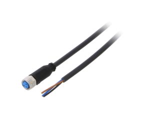 Przewód przyłączeniowy M8 PIN 3 proste 5m wtyk 60VAC 4A IP67 YF8U13-050UA1XLEAX