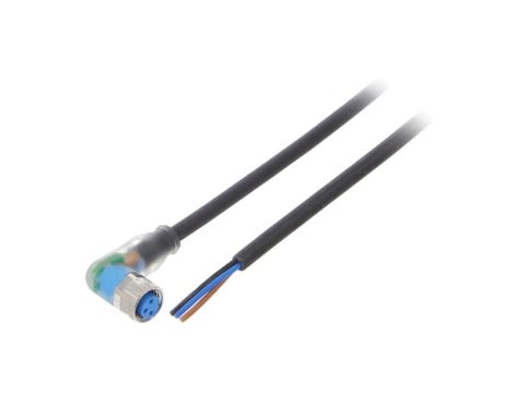 Przewód przyłączeniowy M8 PIN 3 kątowe 5m wtyk 4A -4080C YI8U13-050UA1XLEAX