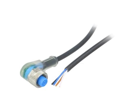 Przewód przyłączeniowy M12 PIN 4 kątowe 5m wtyk 4A -4080C YI2A14-050UB3XLEAX