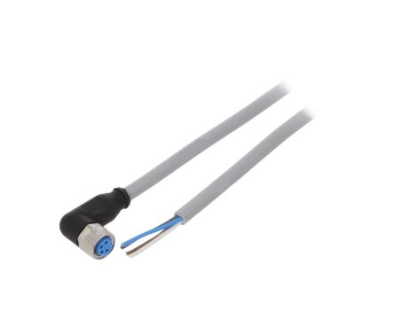 Przewód przyłączeniowy M8 PIN: 4 kątowe 2m wtyk 60VAC 4A IP67 YG8U14-020VA3XLEAX