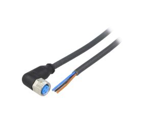 Przewód przyłączeniowy M8 PIN 3 kątowe 2m wtyk 60VAC 4A IP67 YG8U13-020UA1XLEAX