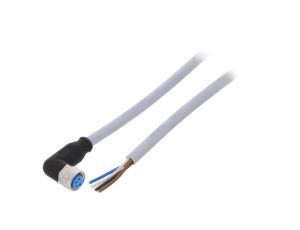 Przewód przyłączeniowy M8 PIN 4 kątowe 5m wtyk 60VAC 4A IP67 YG8U14-050VA3XLEAX