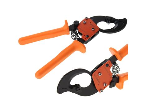 Nożyce do kabli i przewodów 240 mm2 / FI: 32mm / Nożyce zapadkowe do kabli 240 / Obcinaki zębatkowe do kabli / NZF-32A