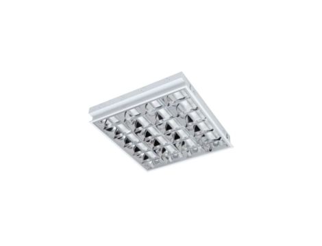 Oprawa rastrowa RES T8 4x12W p/t KAFLER EMPTY przystosowane do TUB LED T8 C05-E-RES418P