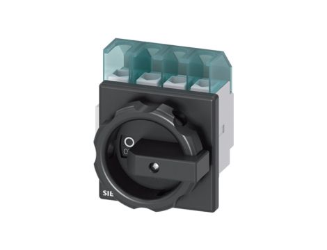 Rozłącznik główny 3P+N 32A 11.5kW AC23A 400V pokr czarne montaż tablicowy 4 otwory 3LD2203-1TL51