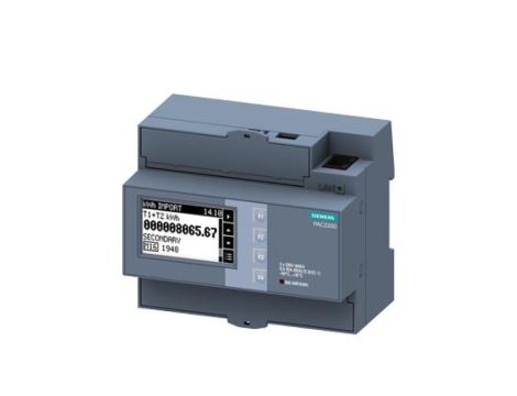 Miernik parametrów sieci PAC2200 65A licznik energii MID kl.B MODBUS TCP/IP RJ45 Webserwer 1DI 1DO DIN 7KM2200-2EA40-1JA1