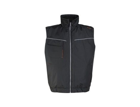 Kamizelka z poliestru ripstop powlekanego PVC - podszewka z polaru kolor czarny rozmiar S CORP LERYNOPT