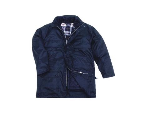 Kurtka 3 w 1 z poliestru powlekanego PVC z podpinką z poliamidu kolor granatowy rozmiar S CORP ISOLABLPT