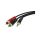 KLOTZ Kabel Audio AUX mini Jack 3,5mm Stereo (wtyk) / 2x RCA Cinch (wtyk) 1m