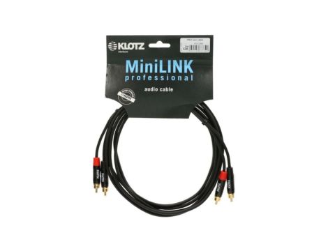 KLOTZ Kabel Audio 2x RCA Cinch (wtyk) / 2x RCA Cinch (wtyk) 1,5m