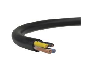 Przewód prądowy H05VV-F / OWY 500V 4x1,5 warsztatowy czarny linka Elektrokabel /100m/