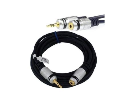 VITALCO JKD40 Przedłużacz Audio AUX mini Jack 3,5mm Stereo (wtyk / gniazdo) 5m