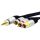VITALCO JKD80 Kabel Audio AUX mini Jack 3,5mm 4-polowy (wtyk) / 3x RCA Cinch (wtyk) 1,5m
