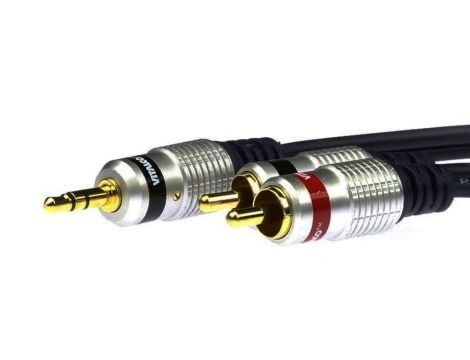 VITALCO JKD10 Kabel Audio AUX mini Jack 3,5mm Stereo (wtyk) / 2x RCA Cinch (wtyk) 0,5m