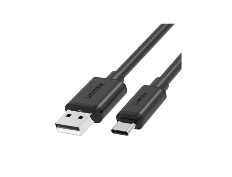 UNITEK KABEL USB USB-A — USB-C 50CM, Y-C481BK